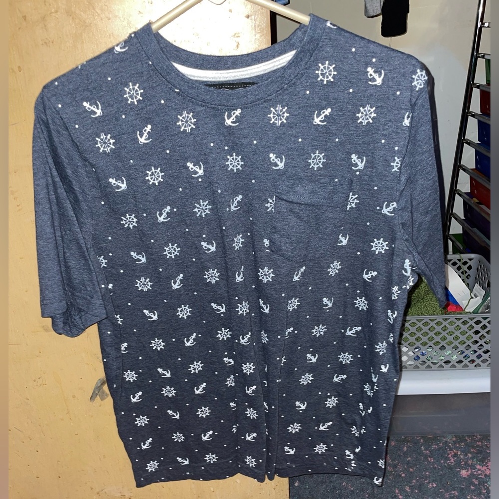 Dark blue shirt